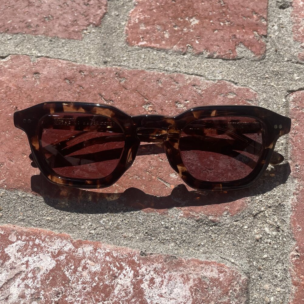 Crap Eyewear The No Wave in Desert Tortoise Bio / Polarized Plum - Like new!